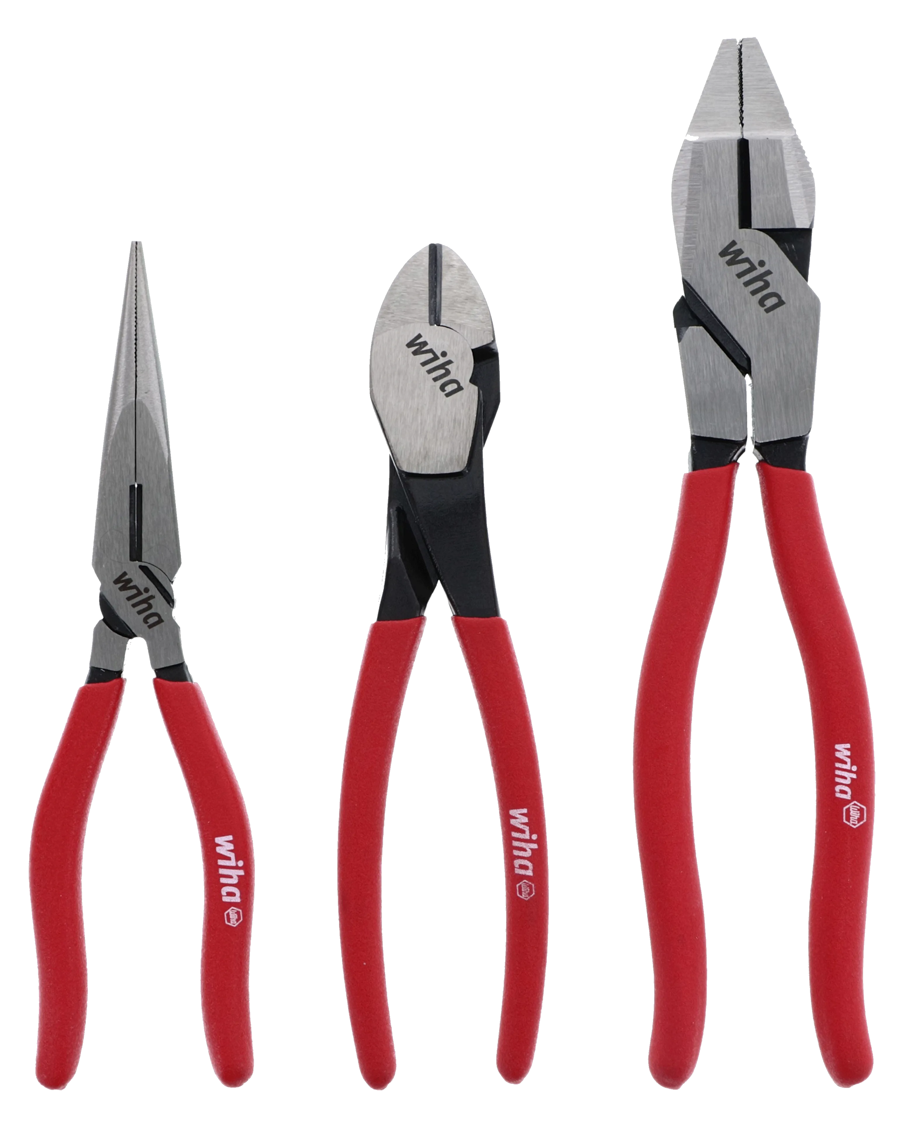 Wiha 32634 3 Piece Classic Grip Pliers and Cutters Set