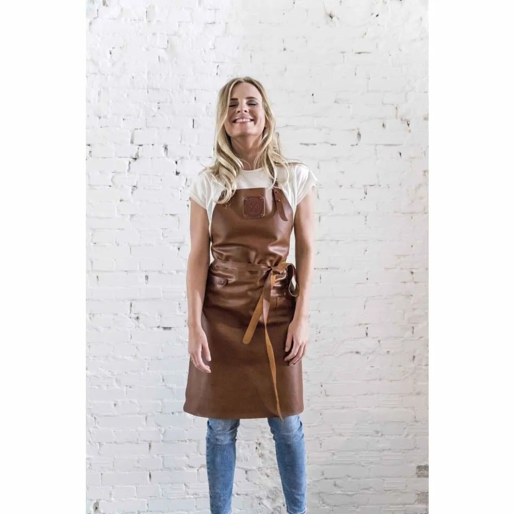 Witloft Leather Ladies Apron Comfort Cognac