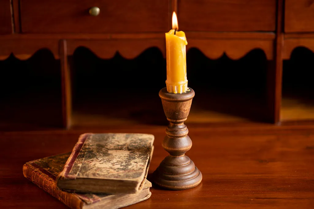 Wooden Candle Sticks - Stained