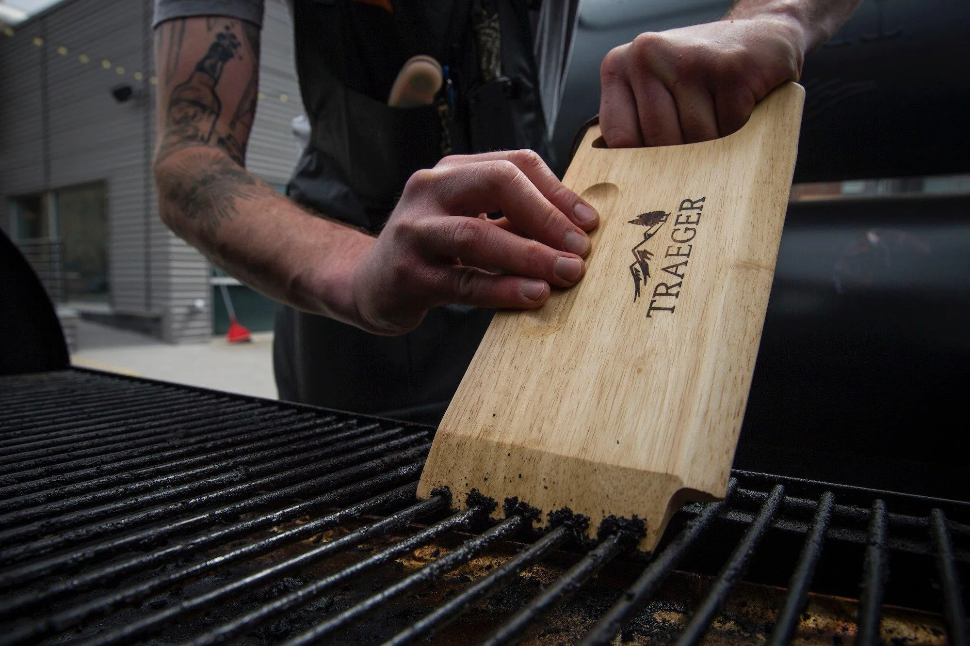 Wooden Grill Scraper