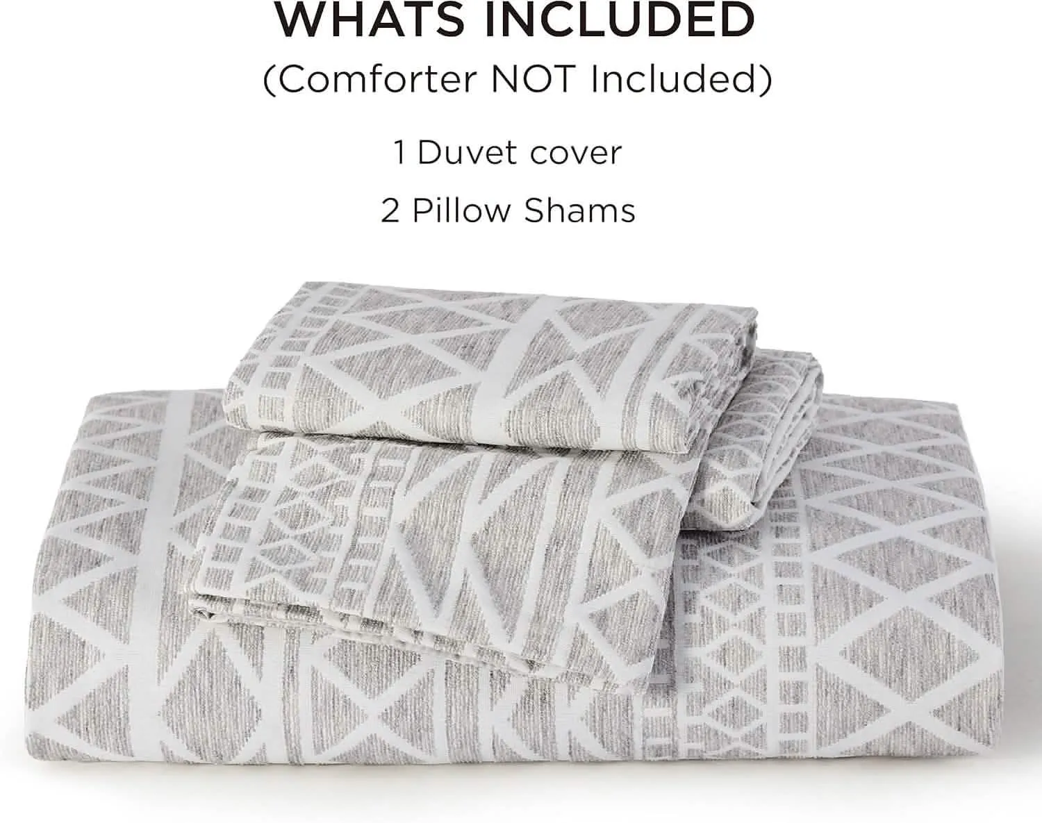 Yarn-Dyed Leaf Jacquard Duvet Cover Set