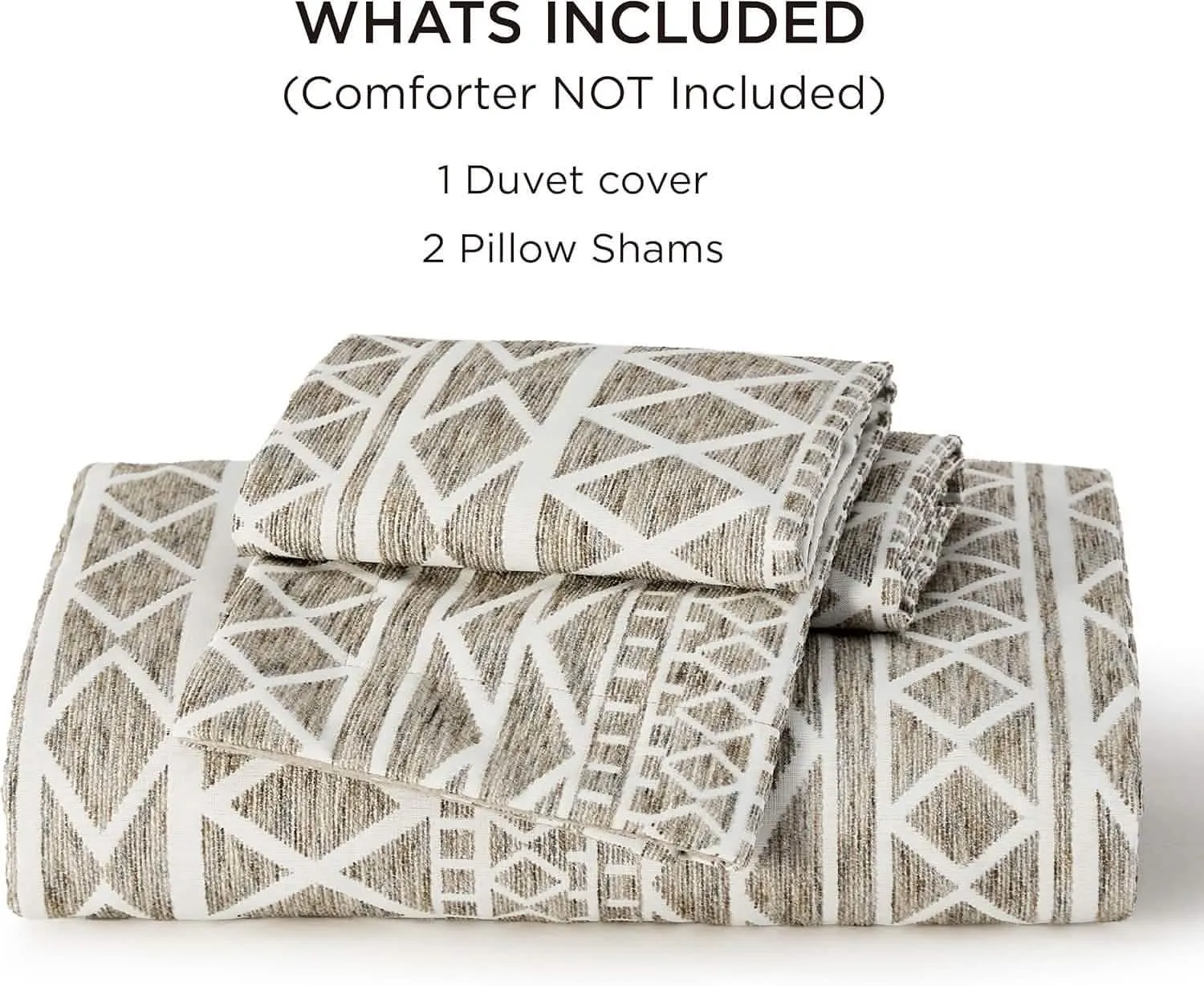 Yarn-Dyed Leaf Jacquard Duvet Cover Set