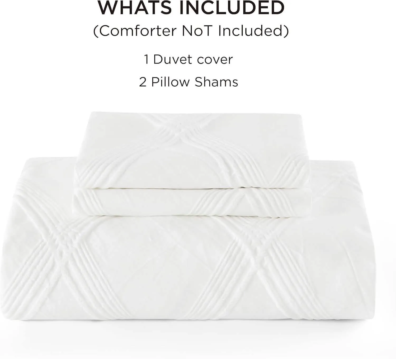 Yarn-Dyed Leaf Jacquard Duvet Cover Set