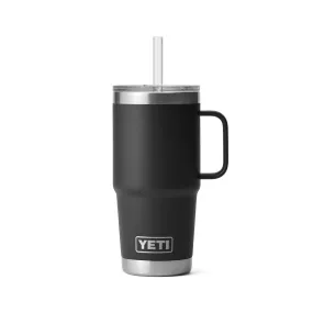 YETI 25 oz Rambler Straw Mug Black