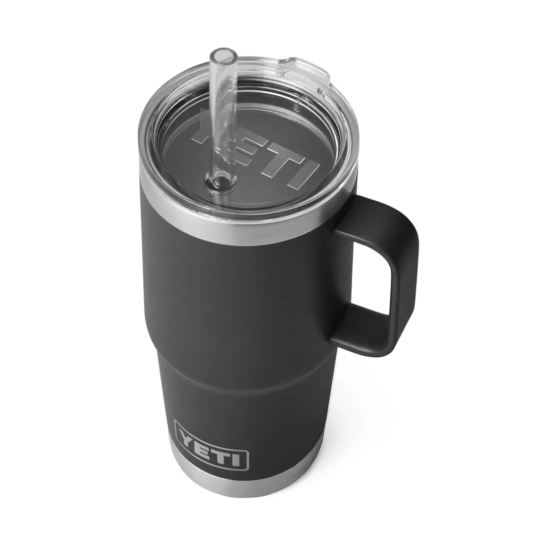 YETI 25 oz Rambler Straw Mug Black