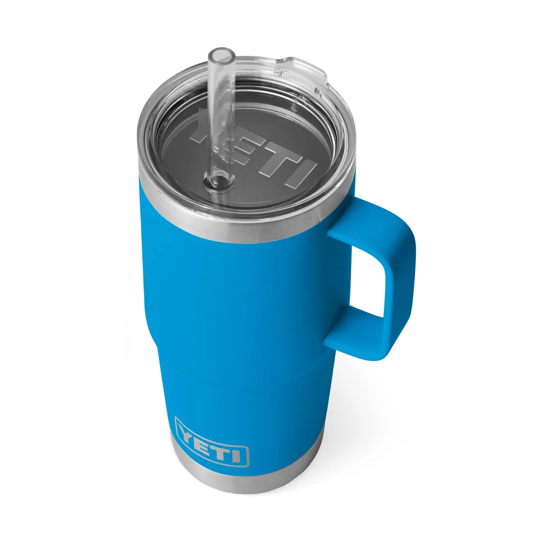 YETI Rambler Straw Mug 25oz Big Wave Blue