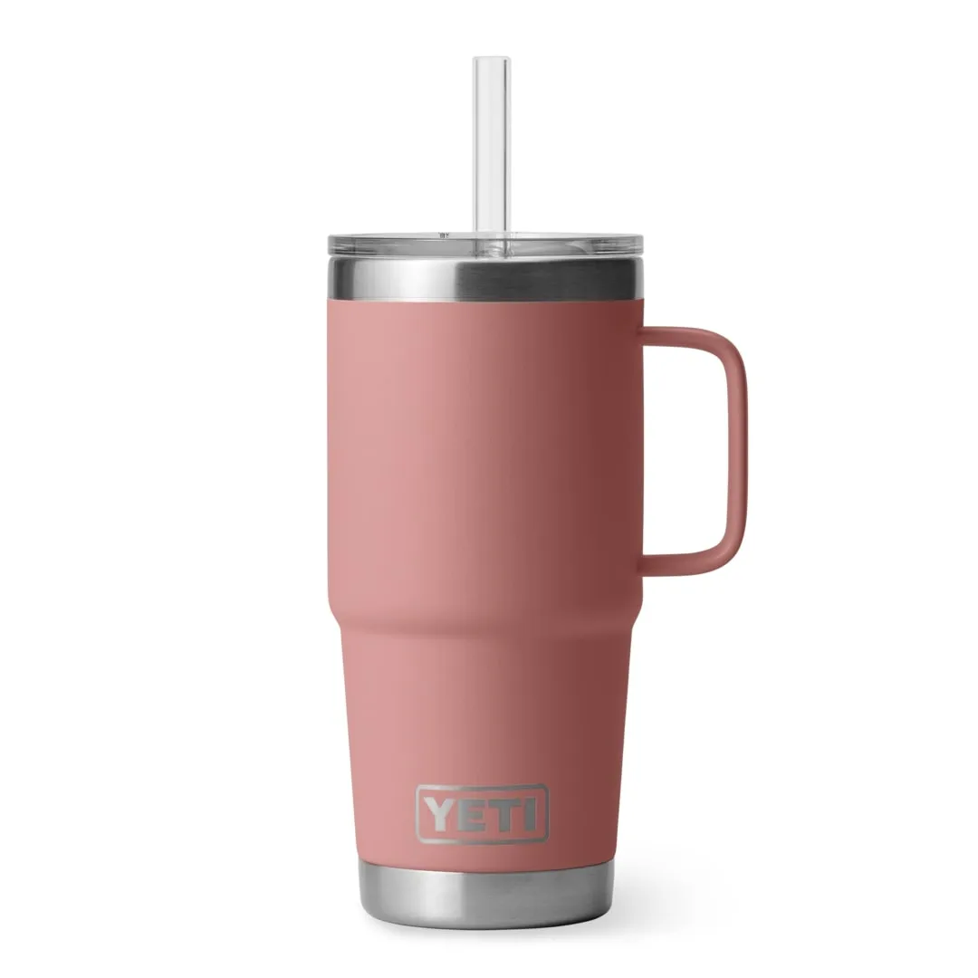 YETI Rambler Straw Mug 25oz Sandstone Pink