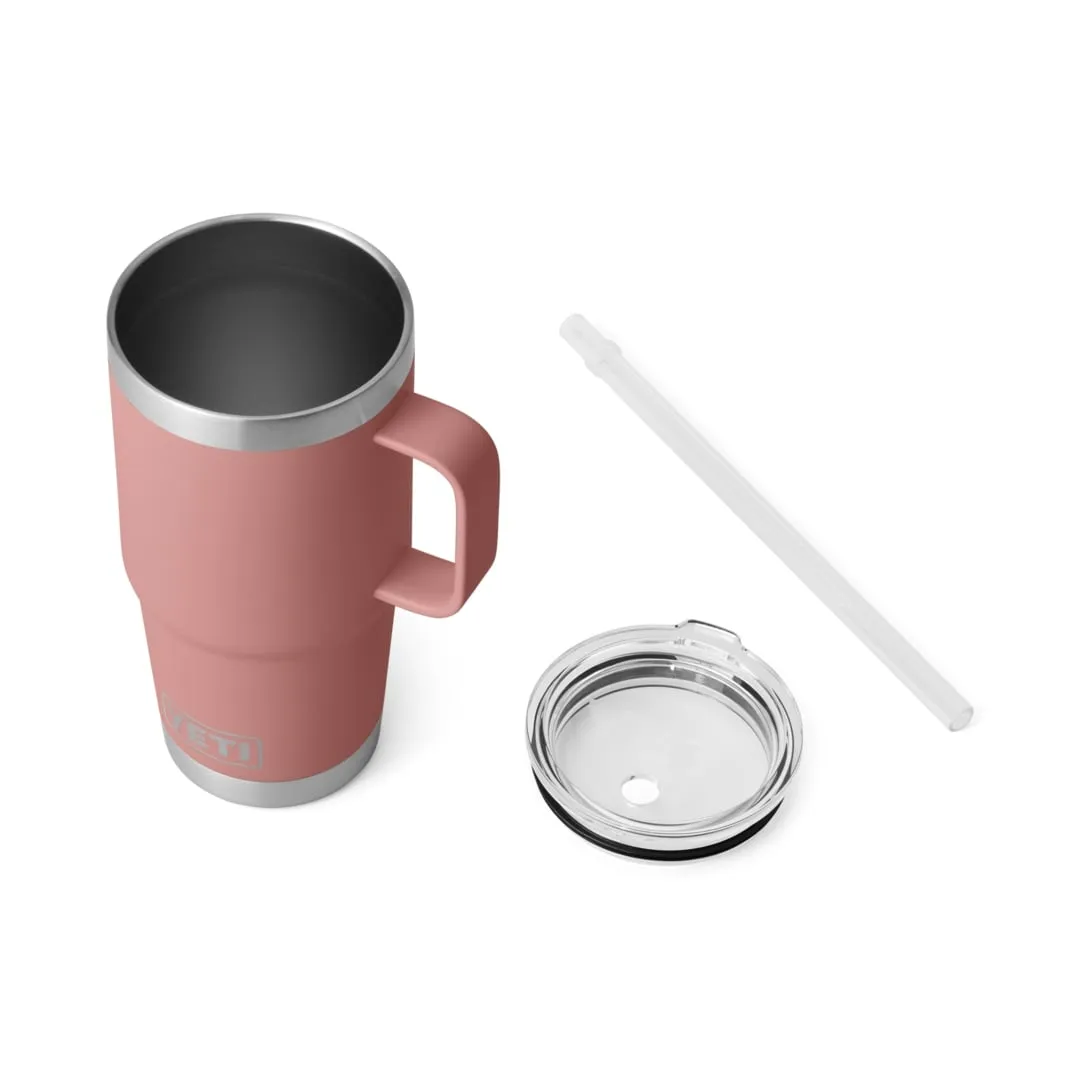 YETI Rambler Straw Mug 25oz Sandstone Pink